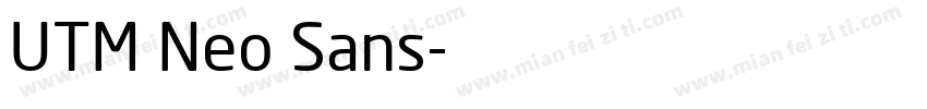 UTM Neo Sans字体转换